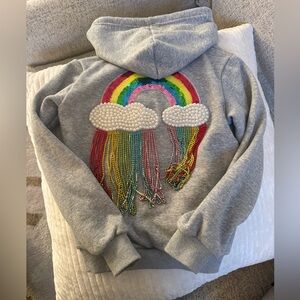 Beautiful Lola + The Boys Gray Hoodie with Rainbow, size 8 - price is firm